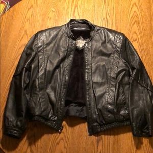 Vintage 80’s Bermans leather Motorcycle Jacket